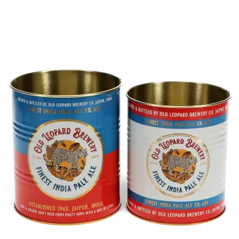 Medium storage tins (set of 2) - Old Leopard Brewery