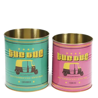 Medium storage tins (set of 2) - Tuc-tuc