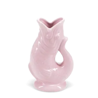 pink fish vase