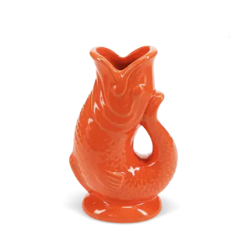 Orange fish vase