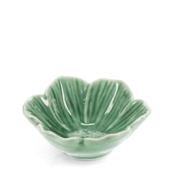 Small green flower bowl