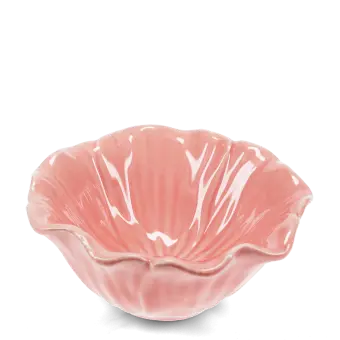 Large pink flower bowl