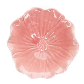 Large pink flower bowl