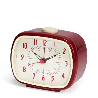 Retro alarm clock - Red