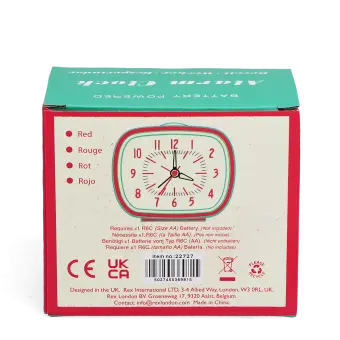 Retro alarm clock - Red