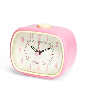 Retro alarm clock - Pink