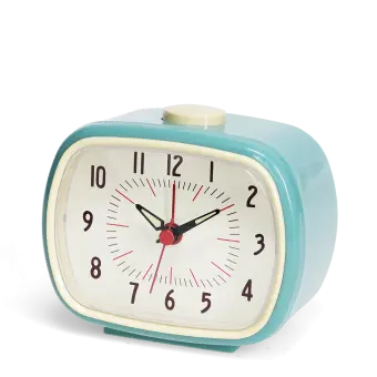 Retro alarm clock - Blue