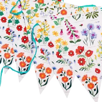 Party bunting (12 flags) - Wild Flowers