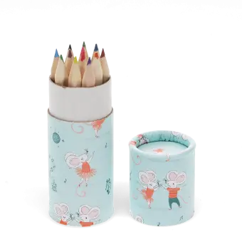 Tube of colouring pencils - Mimi and Milo