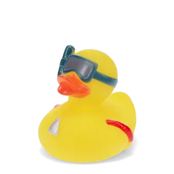 Bath toy - Duck with snorkel (yellow)