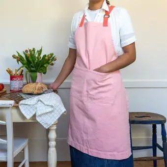 Two-tone utility apron - Pink