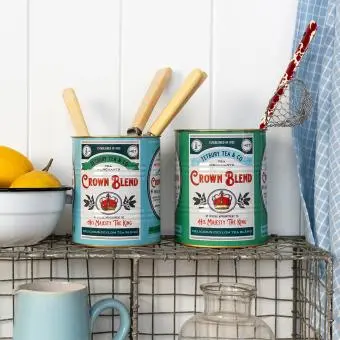 Medium storage tins (set of 2) - Crown Blend