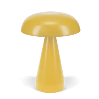Touch dimmable mushroom table lamp - Mustard yellow
