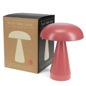Touch dimmable mushroom table lamp - Peach