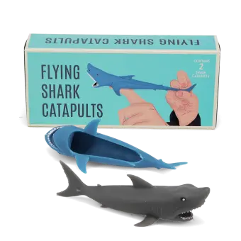 Flying shark finger catapults (box of 2)