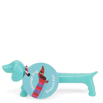 Sausage dog shaped pen - Aqua