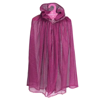 Children's glitter cape - Dark pink
