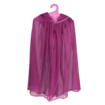 Children's glitter cape - Dark pink
