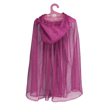Children's glitter cape - Dark pink