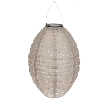 Outdoor solar pendant lantern - Mink grey