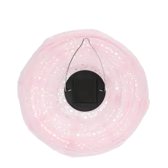 Outdoor solar pendant lantern - Soft pink
