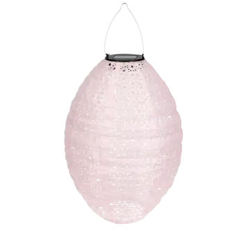 Outdoor solar pendant lantern - Soft pink