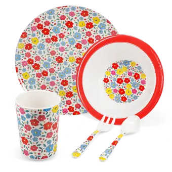 Children's melamine dinner set (5 pieces) - Tilde