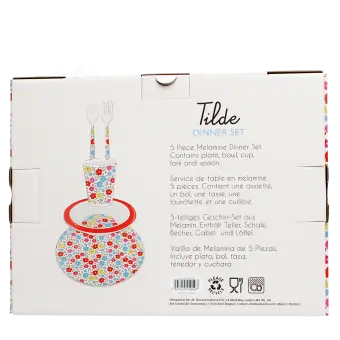 Children's melamine dinner set (5 pieces) - Tilde