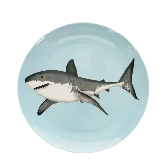 Children's melamine plate - Sharks