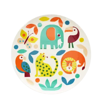 Children's melamine plate - Wild Wonders