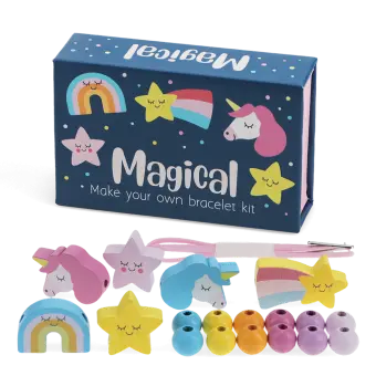 Wooden bead bracelet kit - Magical
