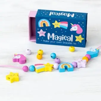 Wooden bead bracelet kit - Magical