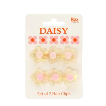 Hair clips (set of 2) - Daisy