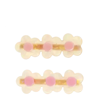 Hair clips (set of 2) - Daisy