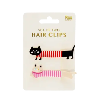 Hair clips (set of 2) - Cats