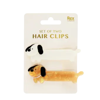 Hair clips (set of 2) - Sausage dogs
