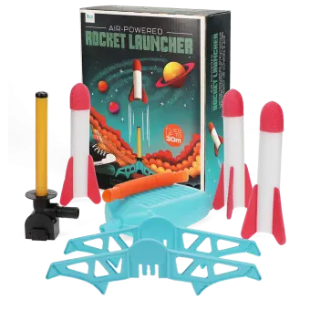 Air-powered rocket set