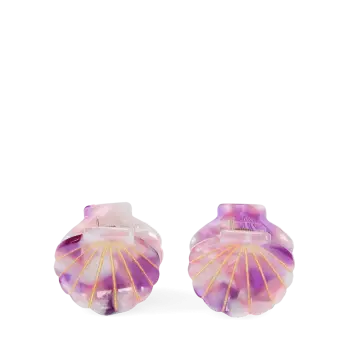 Mini hair claw clips (set of 2) - Seashells