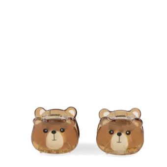 Mini hair claw clips (set of 2) - Brown bears
