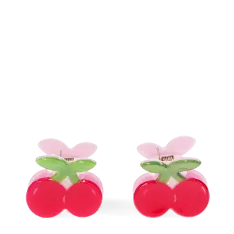 Mini hair claw clips (set of 2) - Cherries