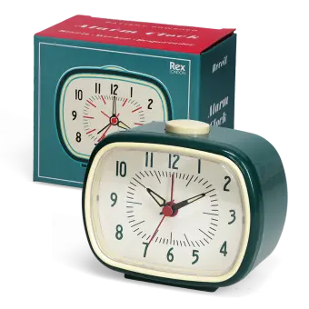 Retro alarm clock - Petrol blue