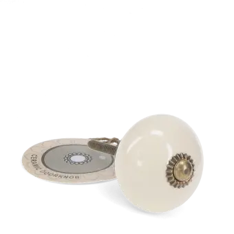 Ceramic drawer knob - Cream