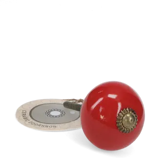 Ceramic drawer knob - Red