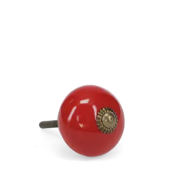 Ceramic drawer knob - Red
