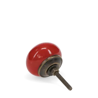 Ceramic drawer knob - Red