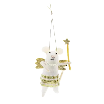 Felt mouse hanging decoration - Fairy