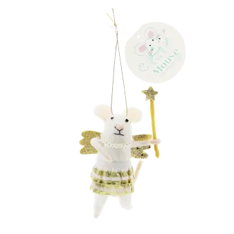 Felt mouse hanging decoration - Fairy
