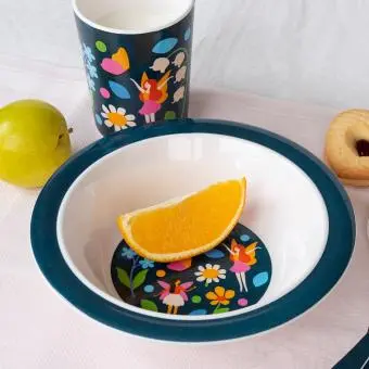 Children's melamine bowl - Fairies in the Garden