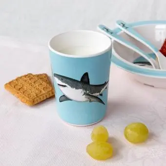 Children's melamine beaker - Sharks