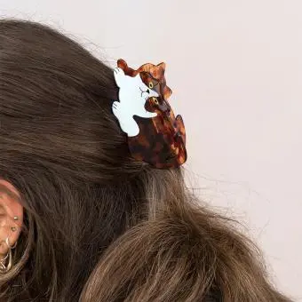 Hair claw clip - Cat